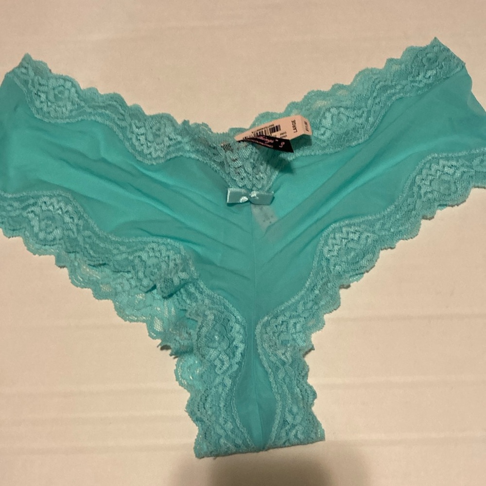 Victoria’s Secret new panties size large teal blue
